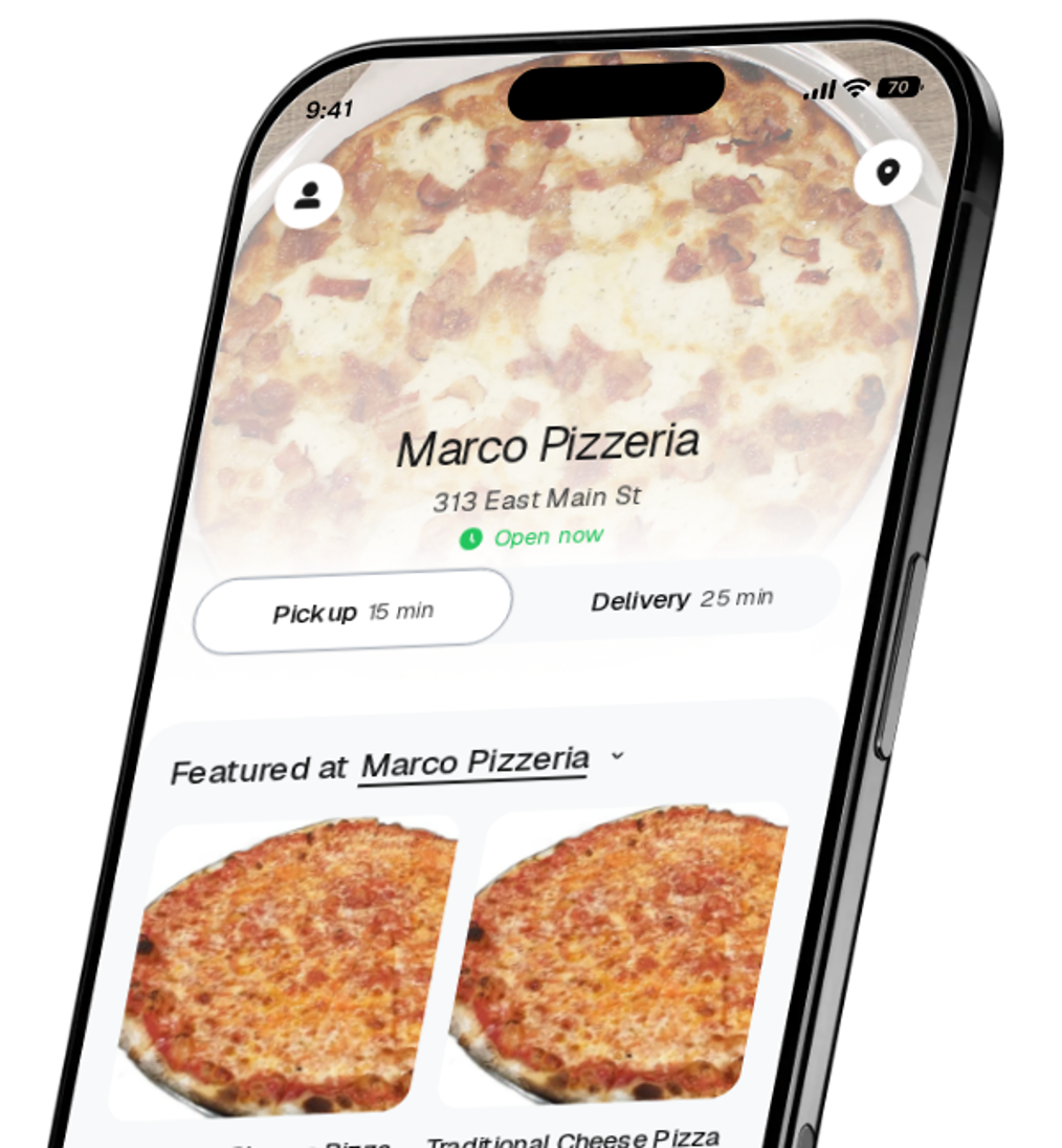 Marco Pizzeria app preview