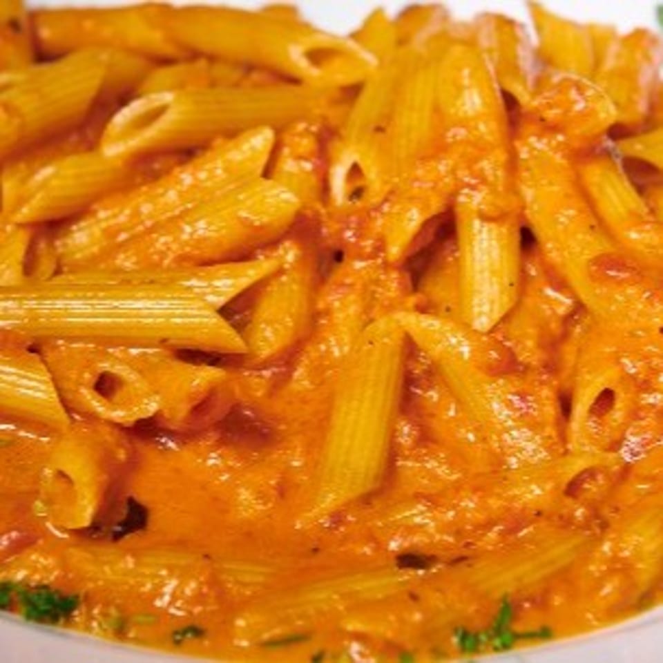 Penne alla vodka at our restaurant