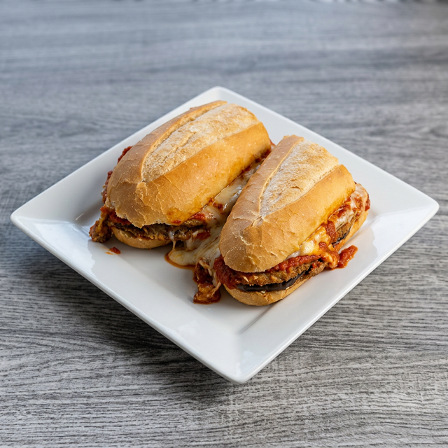 Eggplant Parmigiana Grinder.